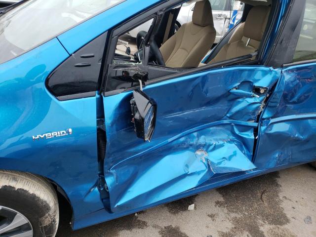 JTDL9RFU2L3013482 - 2020 TOYOTA PRIUS LE BLUE photo 12