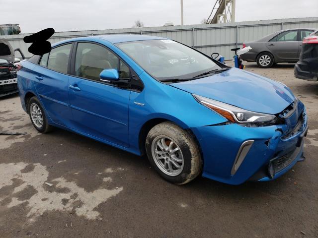 JTDL9RFU2L3013482 - 2020 TOYOTA PRIUS LE BLUE photo 4