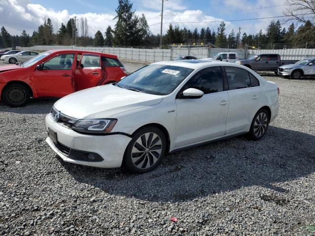 3VW637AJXDM282505 - 2013 VOLKSWAGEN JETTA HYBRID WHITE photo 1