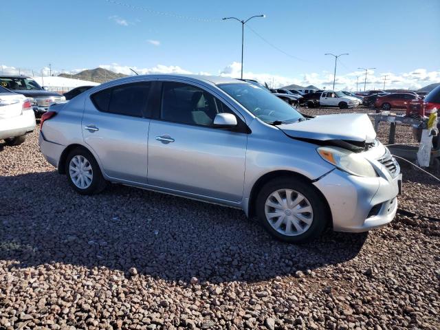 3N1CN7AP0EL800457 - 2014 NISSAN VERSA S SILVER photo 4