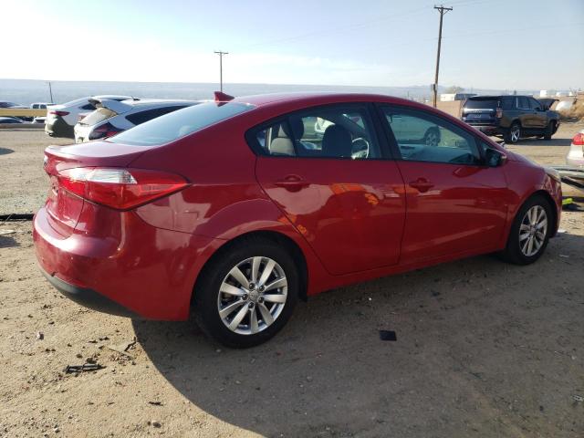 KNAFX4A64F5276576 - 2015 KIA FORTE LX RED photo 3