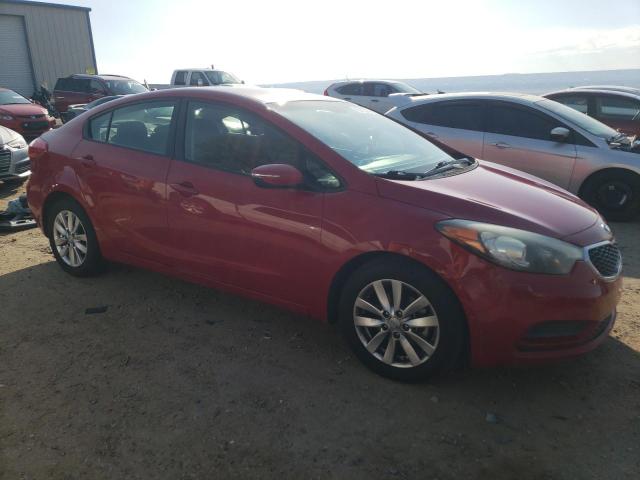 KNAFX4A64F5276576 - 2015 KIA FORTE LX RED photo 4