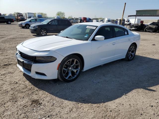 2C3CDXHG4FH890538 - 2015 DODGE CHARGER SXT WHITE photo 1