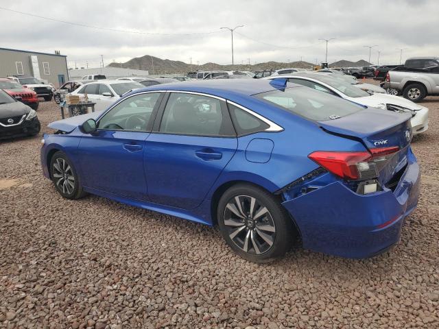 2HGFE1F75NH319081 - 2022 HONDA CIVIC EX BLUE photo 2