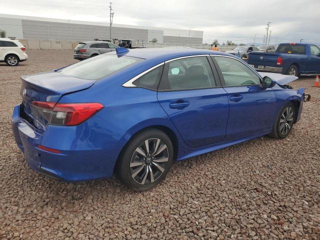 2HGFE1F75NH319081 - 2022 HONDA CIVIC EX BLUE photo 3