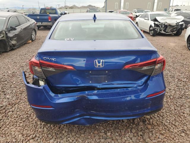 2HGFE1F75NH319081 - 2022 HONDA CIVIC EX BLUE photo 6