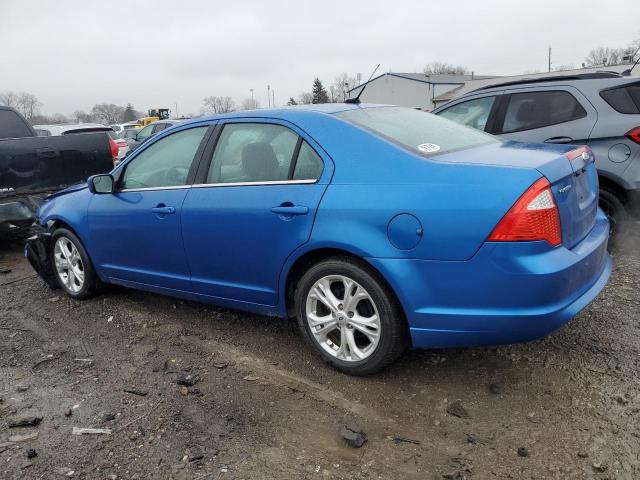 3FAHP0HA6CR410372 - 2012 FORD FUSION SE BLUE photo 2