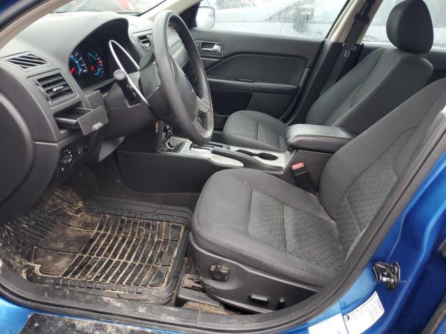 3FAHP0HA6CR410372 - 2012 FORD FUSION SE BLUE photo 7