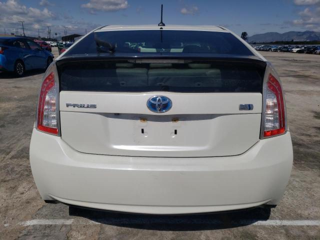 JTDKN3DU7E1747444 - 2014 TOYOTA PRIUS WHITE photo 6