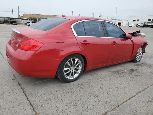 JNKBV61E98M208551 - 2008 INFINITI G35 RED photo 3