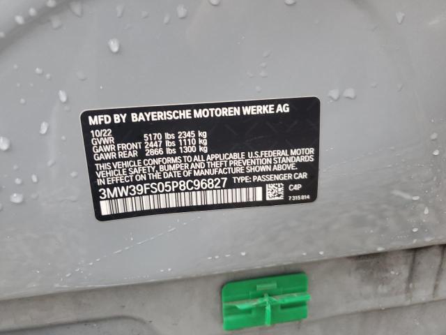 3MW39FS05P8C96827 - 2023 BMW 330XE 灰色 照片 13