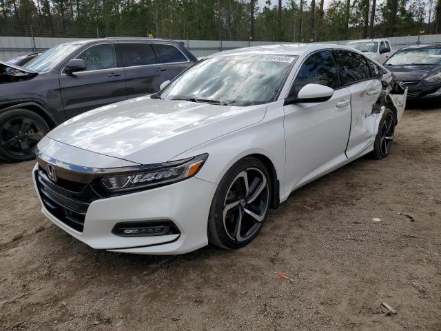 1HGCV1F32JA058954 - 2018 HONDA ACCORD SPORT WHITE photo 1