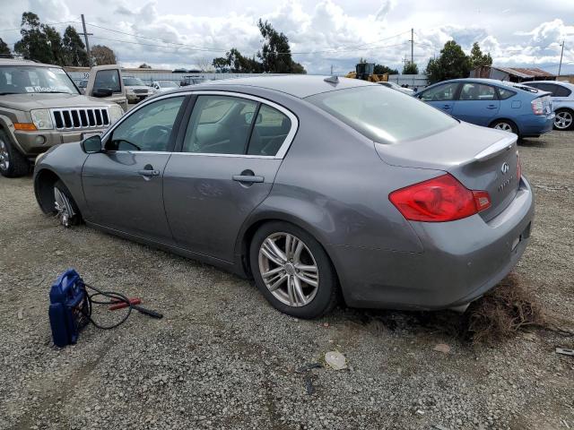 JN1CV6AP6DM710972 - 2013 INFINITI G37 BASE GRAY photo 2