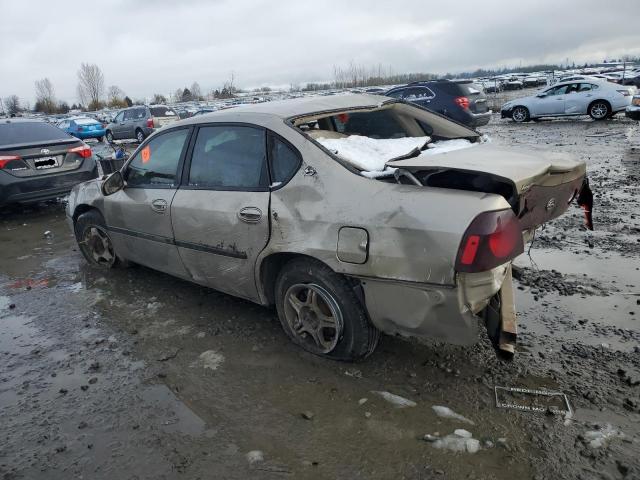 2G1WF55K839180573 - 2003 CHEVROLET IMPALA BEIGE photo 2