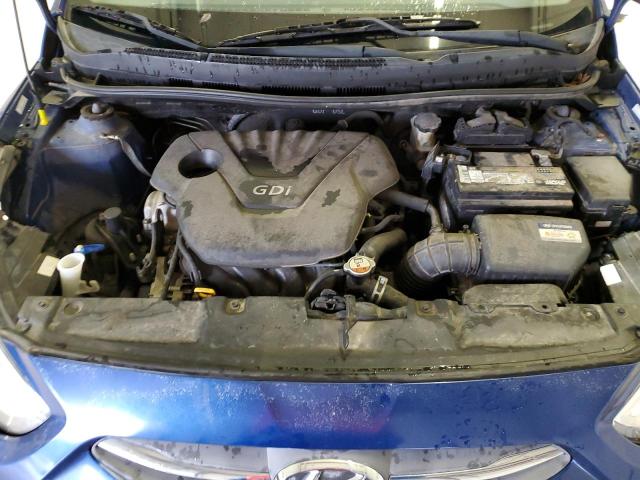 KMHCT4AE4GU121747 - 2016 HYUNDAI ACCENT SE BLUE photo 11