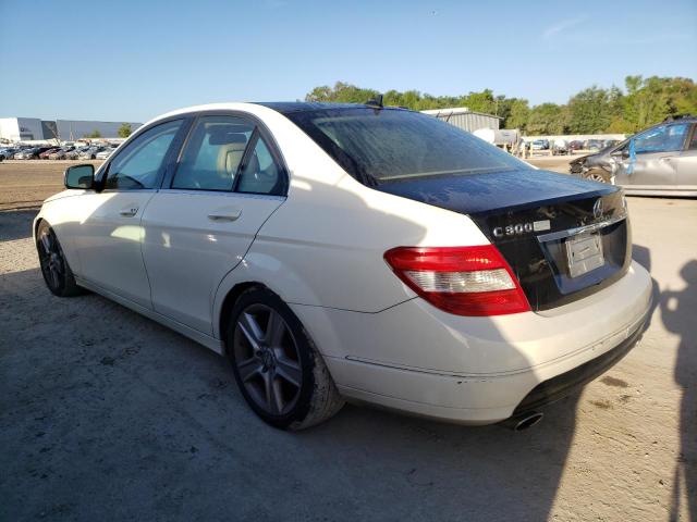 WDDGF81X29F222031 - 2009 MERCEDES-BENZ C-CLASS 300 4MATIC WHITE photo 2