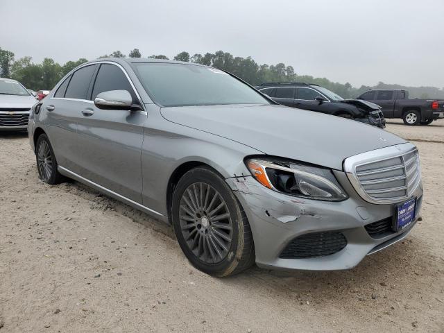 55SWF4JBXFU046413 - 2015 MERCEDES-BENZ C 300 GRAY photo 4