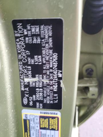 KNDJT2A64D7487680 - 2013 KIA SOUL + GREEN photo 13