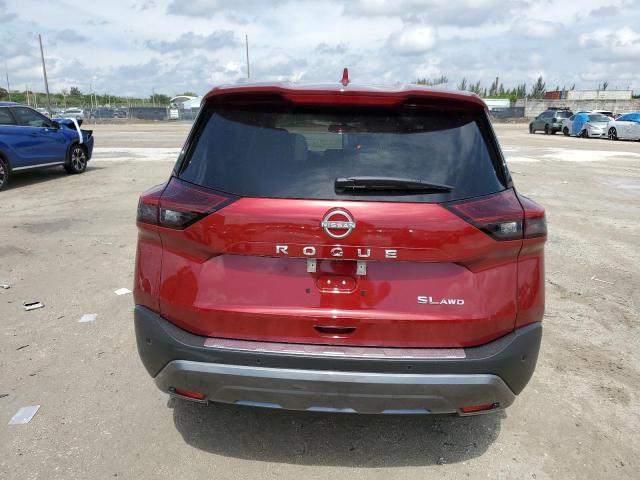 5N1BT3CB7PC916855 - 2023 NISSAN ROGUE SL RED photo 6