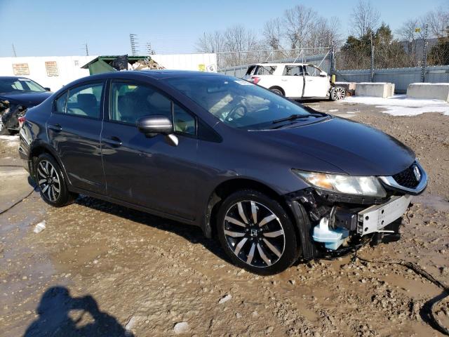 19XFB2F97EE015843 - 2014 HONDA CIVIC EXL GRAY photo 4