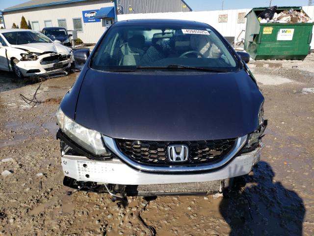 19XFB2F97EE015843 - 2014 HONDA CIVIC EXL GRAY photo 5