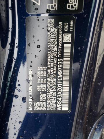 WBS43AZ01PCM97935 - 2023 BMW M4 COMPETITION BLUE photo 12