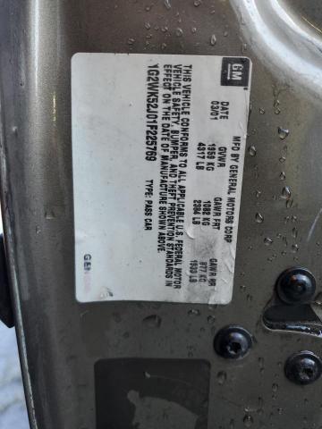 1G2WK52J01F225769 - 2001 PONTIAC GRAND PRIX SE 棕色 照片 12