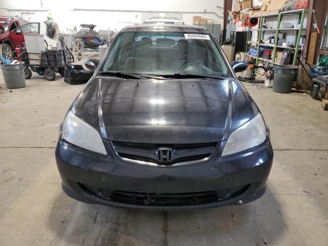 2HGES16895H012297 - 2005 HONDA CIVIC EX BLACK photo 5