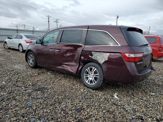 5FNRL5H61DB064947 - 2013 HONDA ODYSSEY EXL MAROON photo 2