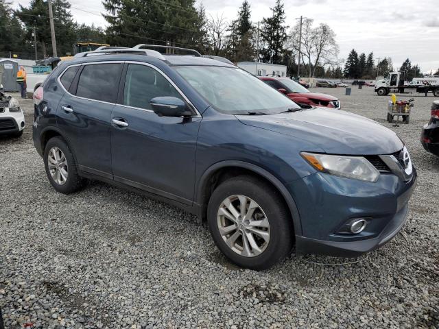 5N1AT2MV2EC849853 - 2014 NISSAN ROGUE S BLUE photo 4