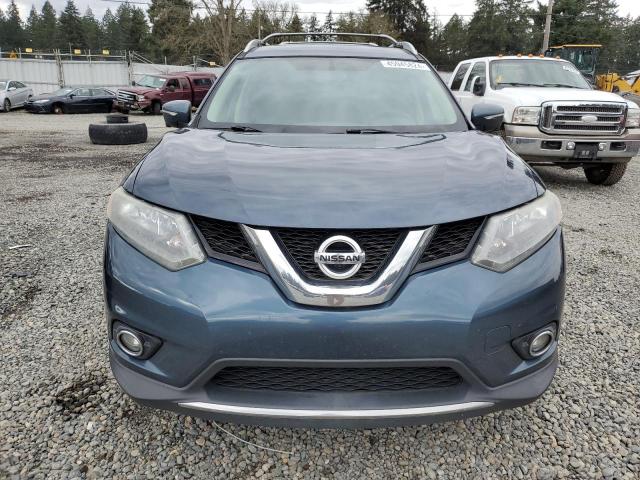 5N1AT2MV2EC849853 - 2014 NISSAN ROGUE S BLUE photo 5