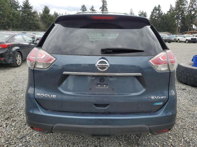 5N1AT2MV2EC849853 - 2014 NISSAN ROGUE S BLUE photo 6