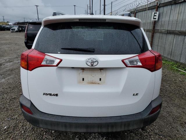 2T3ZFREV3DW064730 - 2013 TOYOTA RAV4 LE WHITE photo 6