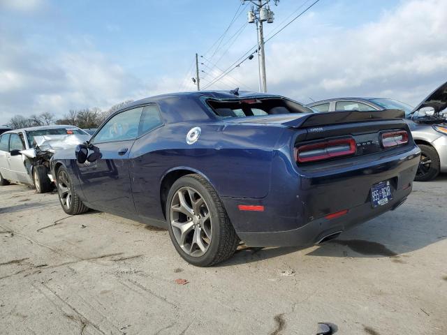 2C3CDZBG3FH724676 - 2015 DODGE CHALLENGER SXT PLUS BLUE photo 2