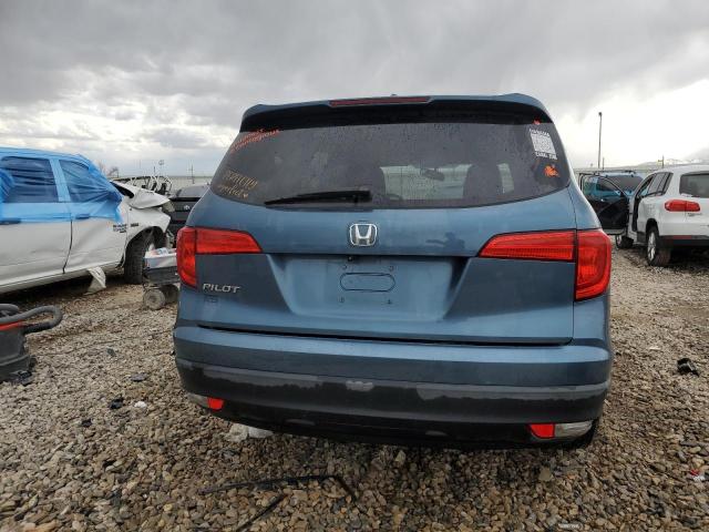 5FNYF5H52GB048495 - 2016 HONDA PILOT EXL BLUE photo 6