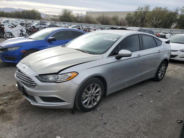 3FA6P0LU1HR354874 - 2017 FORD FUSION SE HYBRID SILVER photo 1