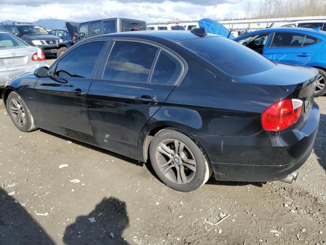 WBAVC73508KP38424 - 2008 BMW 328 XI SULEV BLACK photo 2