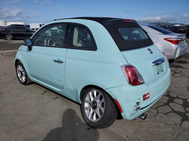 3C3CFFLR6HT694270 - 2017 FIAT 500 POP TURQUOISE photo 2