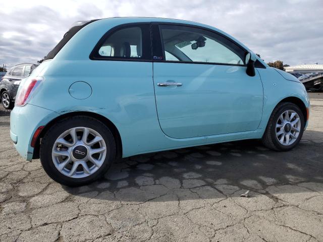 3C3CFFLR6HT694270 - 2017 FIAT 500 POP TURQUOISE photo 3