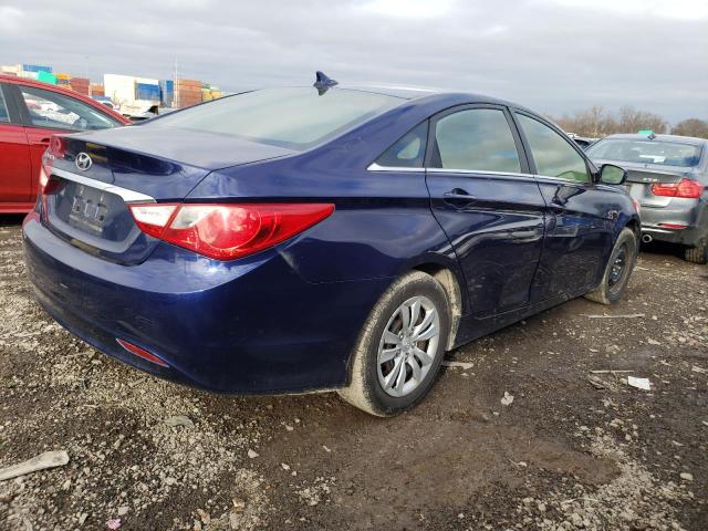 5NPEB4AC6BH060709 - 2011 HYUNDAI SONATA GLS BLUE photo 3