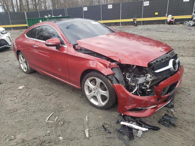 WDDWJ4KBXHF338467 - 2017 MERCEDES-BENZ C 300 4MATIC RED photo 4