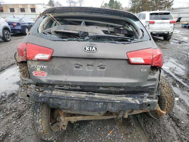 KNAFU5A24C5571488 - 2012 KIA FORTE EX GRAY photo 6