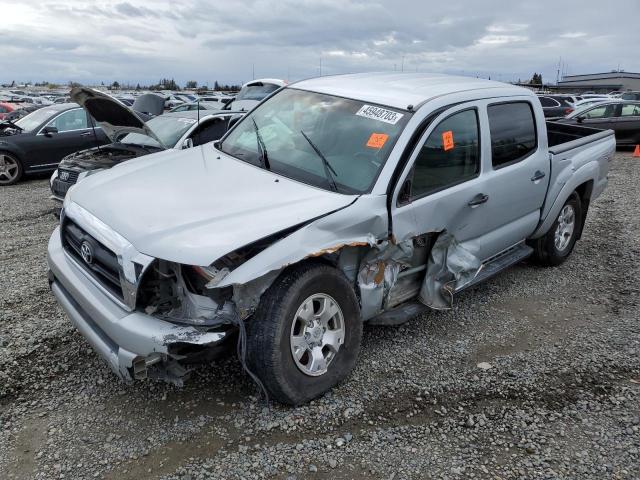 3TMJU62N48M070744 - 2008 TOYOTA TACOMA DOUBLE CAB PRERUNNER SILVER photo 1