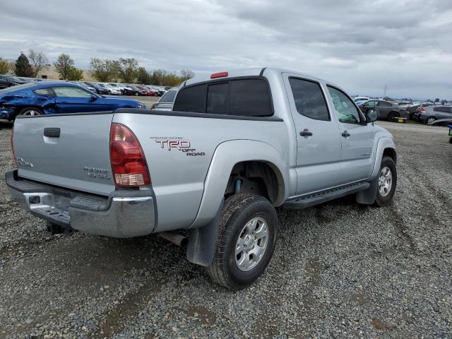 3TMJU62N48M070744 - 2008 TOYOTA TACOMA DOUBLE CAB PRERUNNER SILVER photo 3