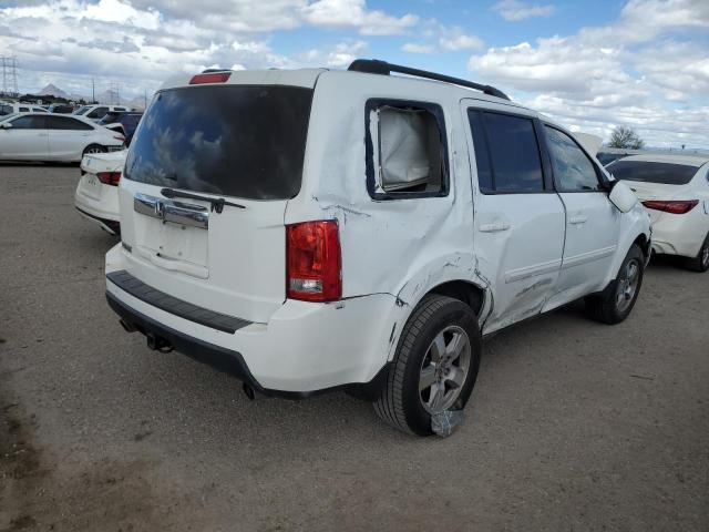 5FNYF3H6XBB032602 - 2011 HONDA PILOT EXL WHITE photo 3