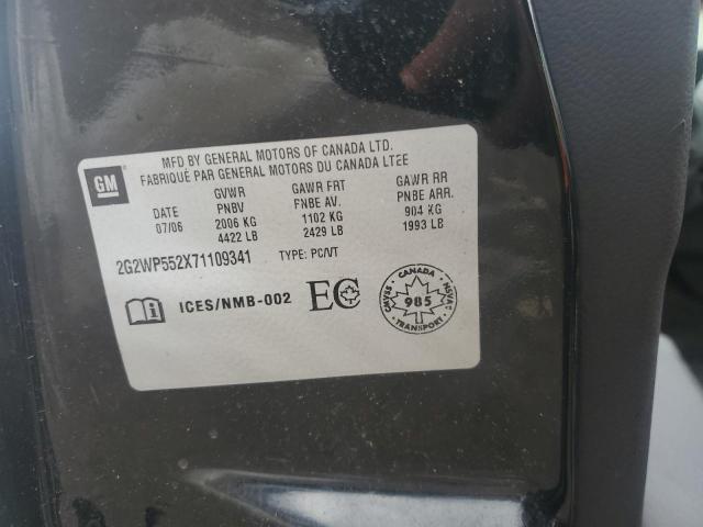 2G2WP552X71109341 - 2007 PONTIAC GRAND PRIX 黑色 照片 12