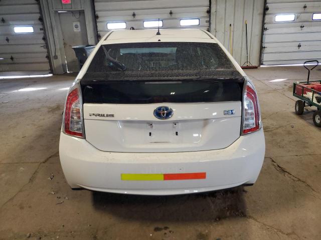 JTDKN3DU3D5559608 - 2013 TOYOTA PRIUS WHITE photo 6