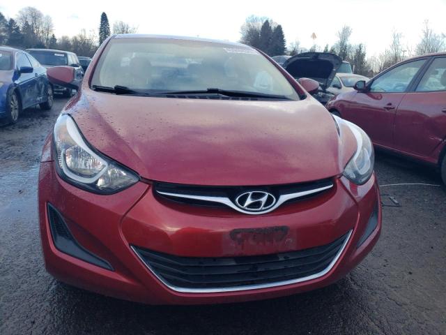 5NPDH4AE6GH778327 - 2016 HYUNDAI ELANTRA SE RED photo 5