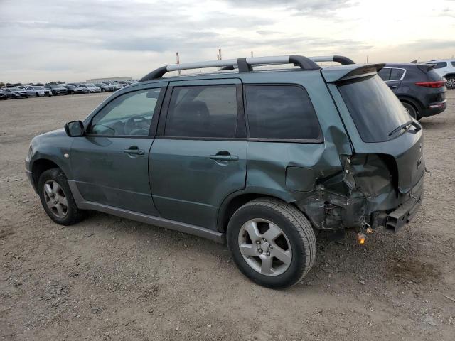 JA4LX41G03U092276 - 2003 MITSUBISHI OUTLANDER XLS GREEN photo 2