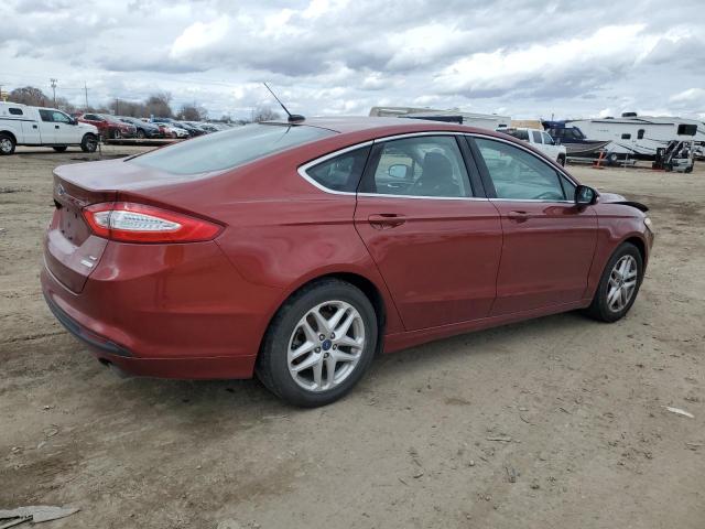 3FA6P0HDXER234298 - 2014 FORD FUSION SE BURGUNDY photo 3